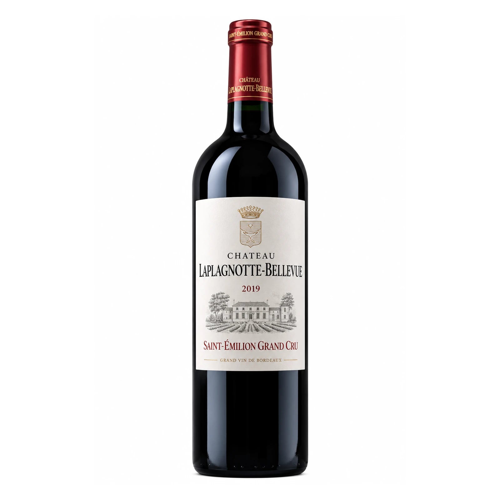Bouteille de Château Laplagnotte-Bellevue 2019, vin rouge AOC Saint-Émilion Grand Cru