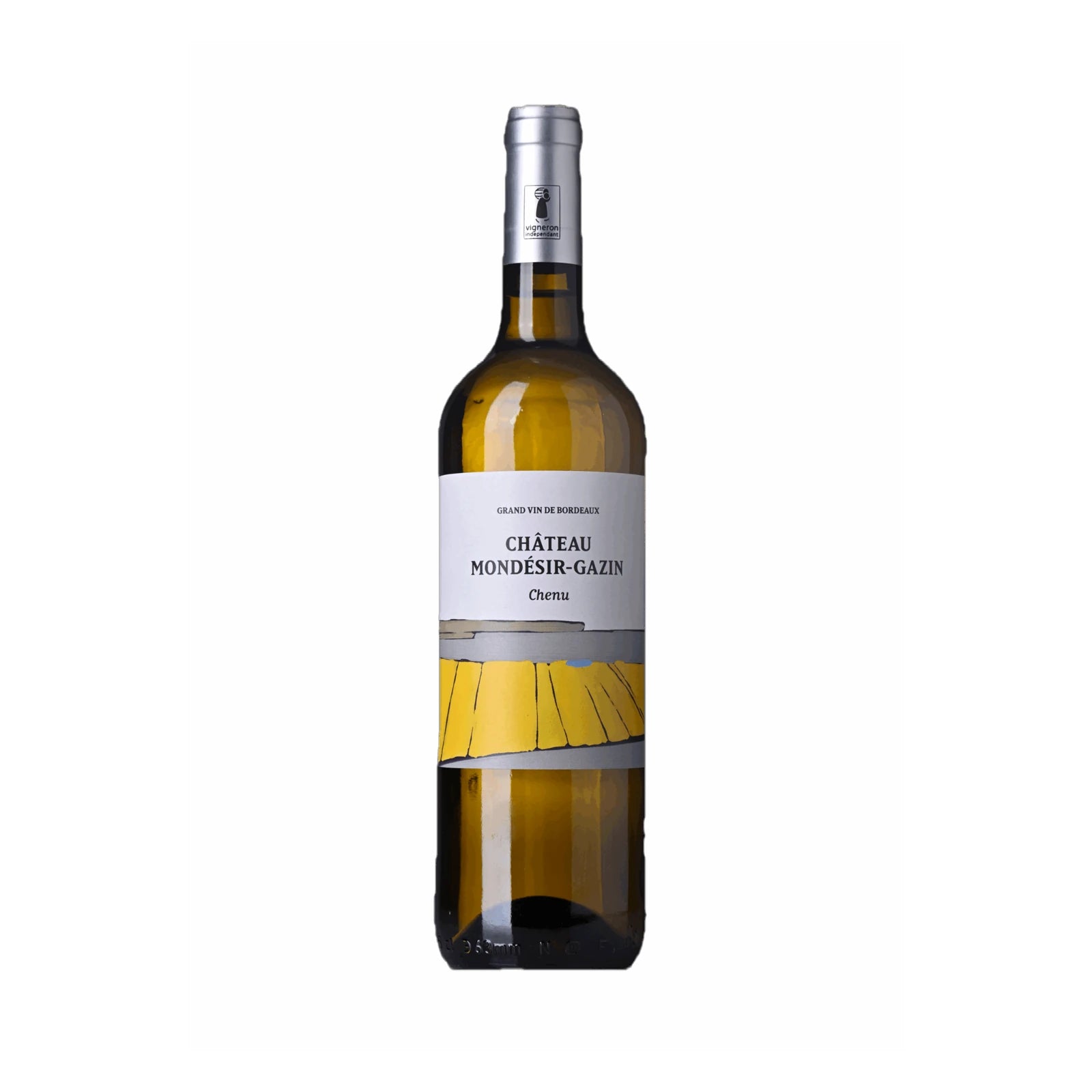 Bouteille de Chenu Blanc du Château Mondésir-Gazin, vin blanc biologique de Bordeaux