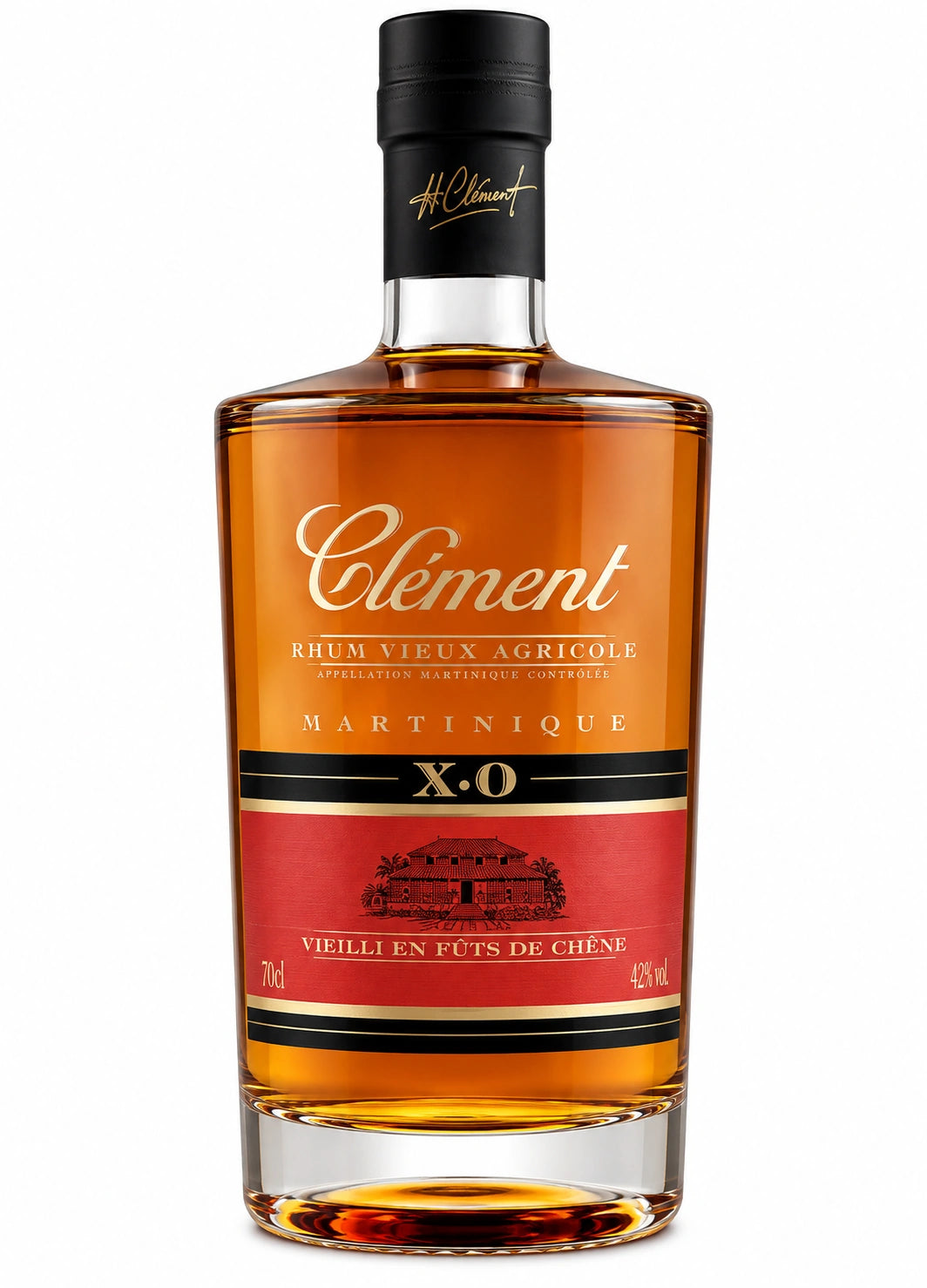 Bouteille de rhum Clément XO – Rhum agricole vieux AOC Martinique 6 ans 42 % 70 cl