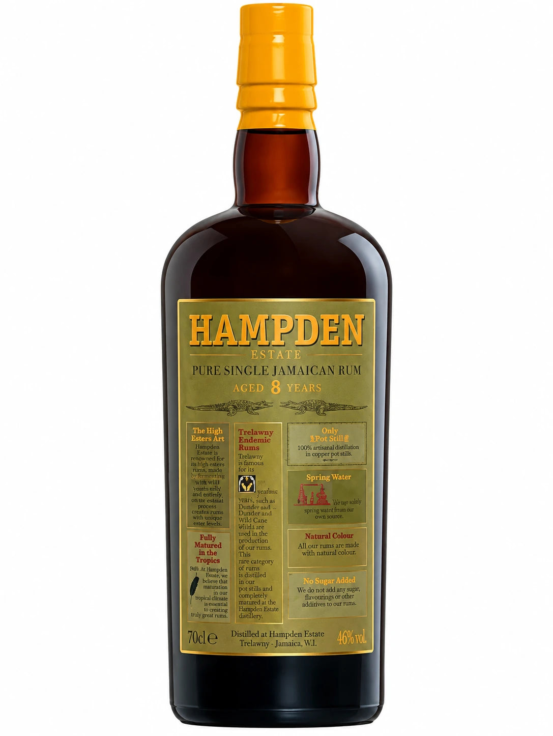 Hampden Estate 8 ans – Rhum de Jamaïque – 46%