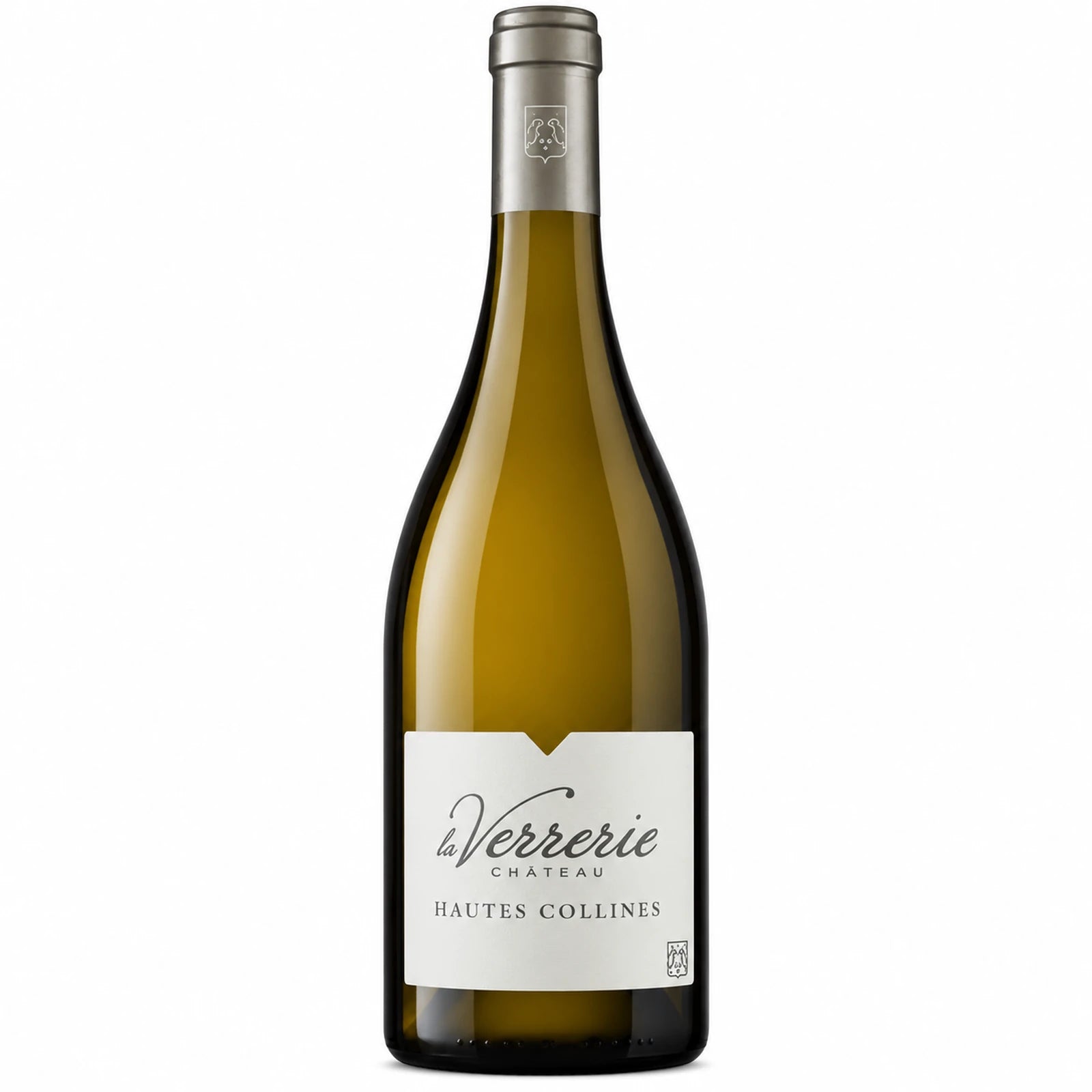 Bouteille de vin blanc Hautes Collines du Château La Verrerie, appellation Luberon