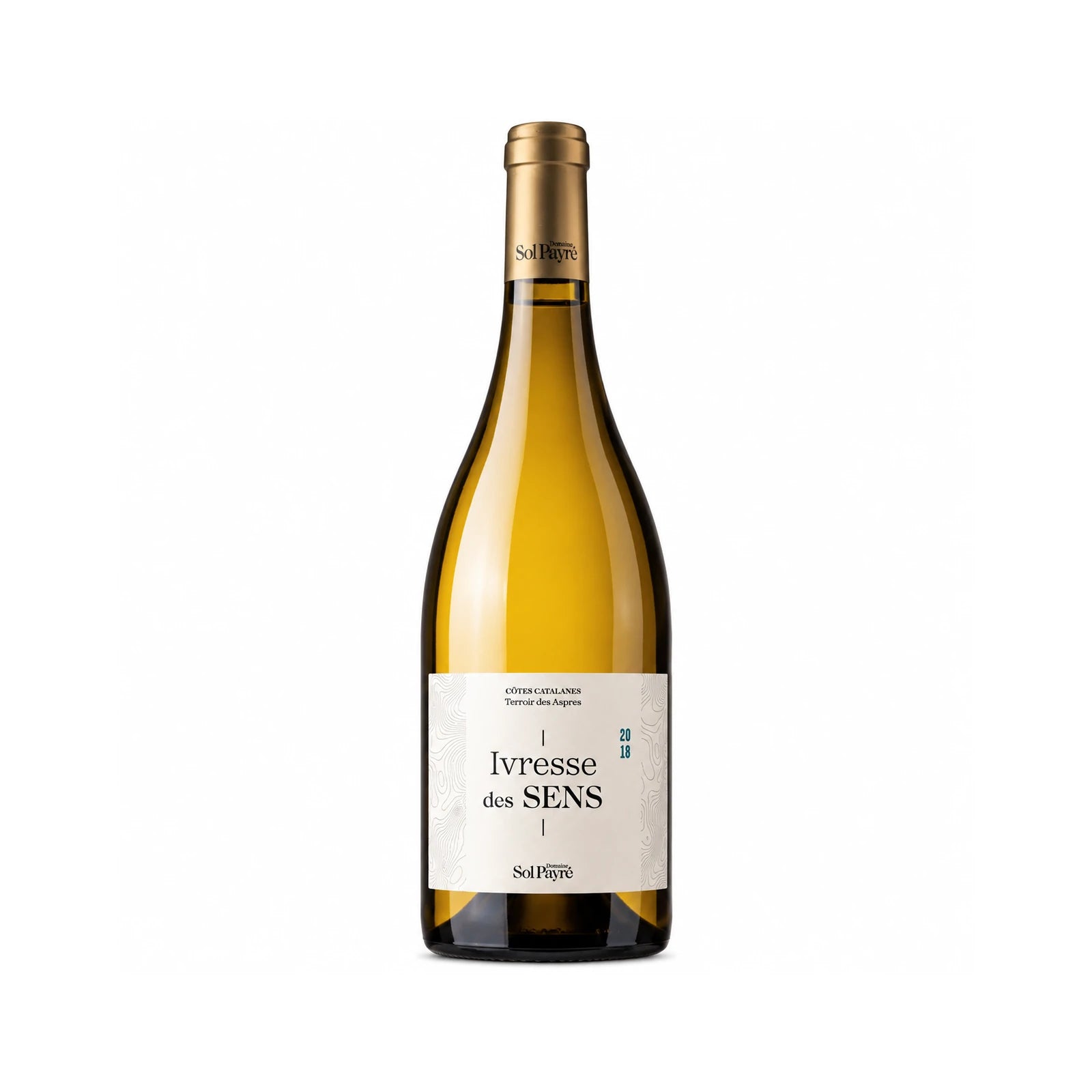 Bouteille de vin blanc Ivresse des Sens du Domaine Sol Payré, IGP Côtes Catalanes,