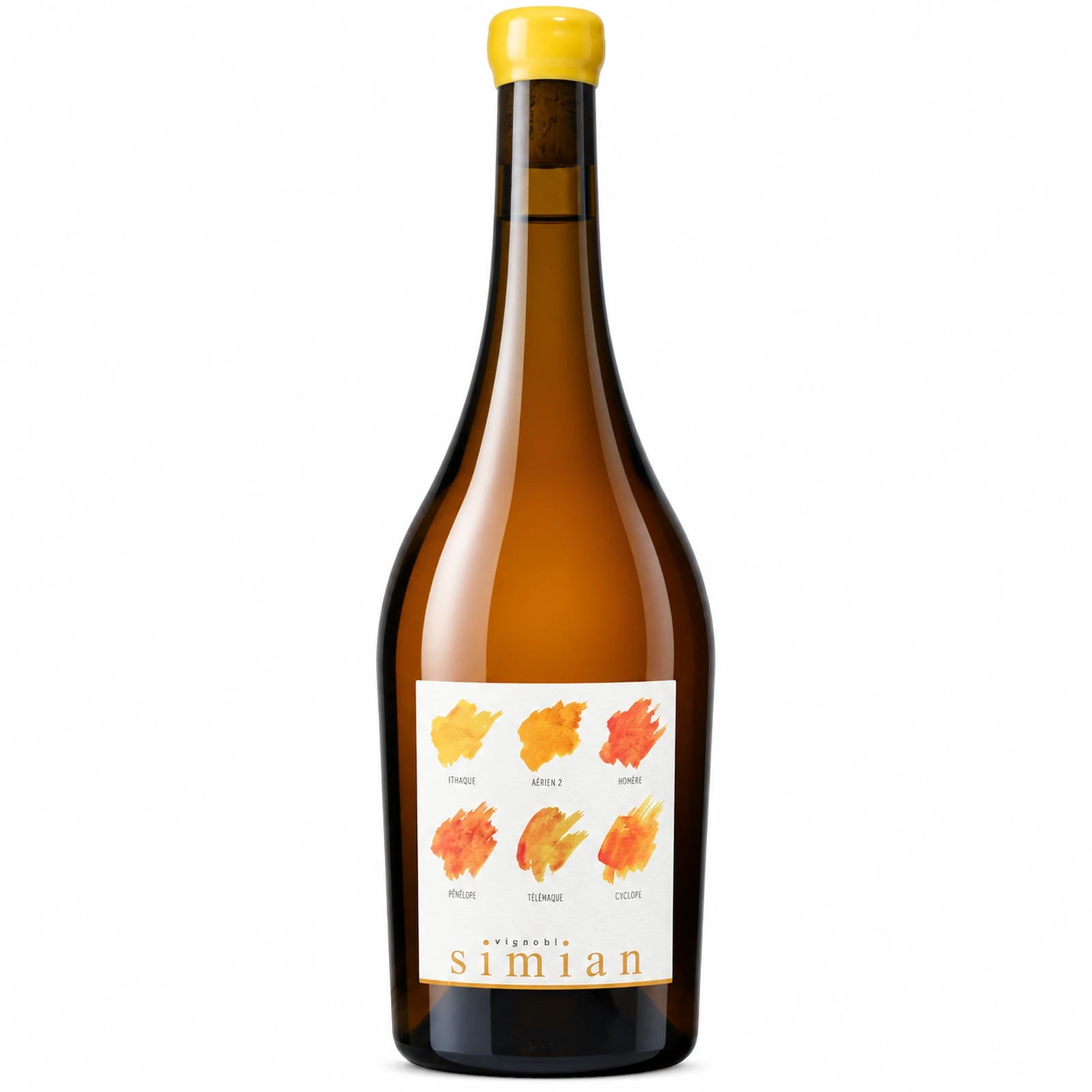 Bouteille de vin orange L’Orange du Vignoble Simian, 100 % Grenache gris,