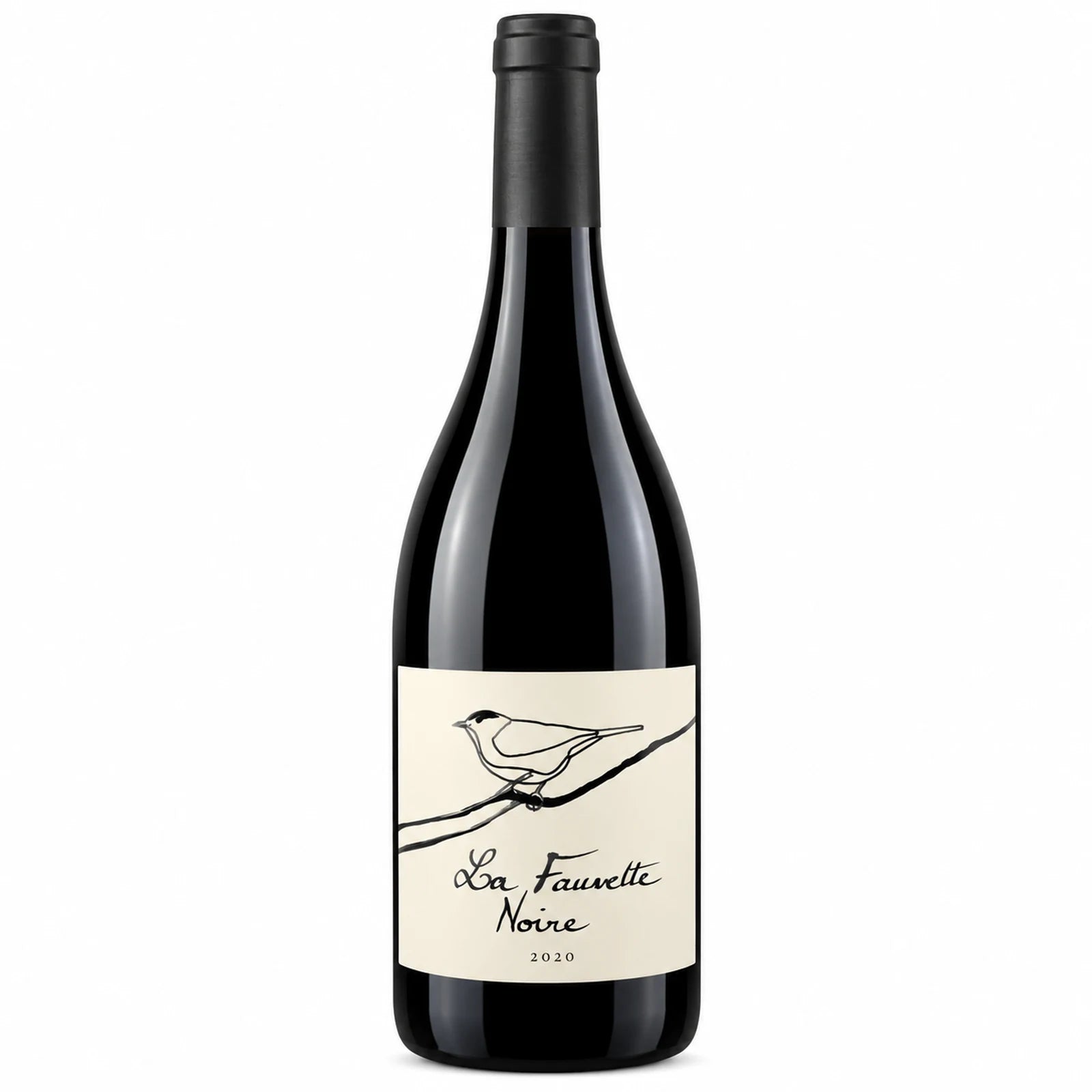 Bouteille de La Fauvette Noire du Château Les Vignals, vin rouge bio AOP Gaillac, 100 % Braucol