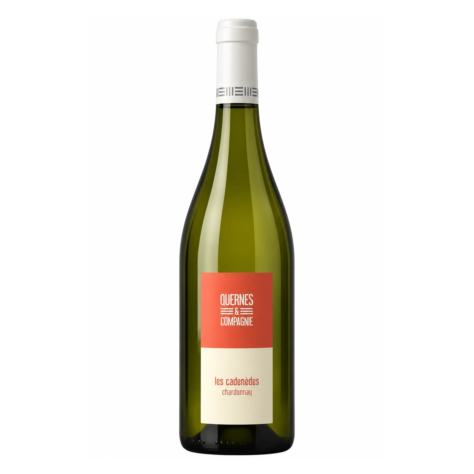 Bouteille de Les Cadenèdes du Mas des Quernes, vin blanc Chardonnay du Languedoc