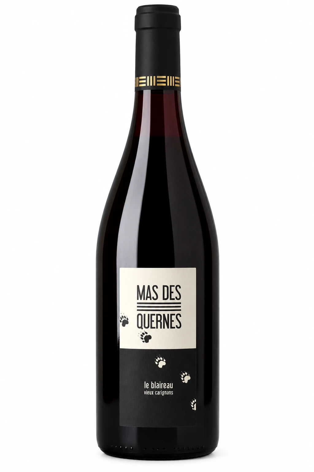 Bouteille de vin rouge Le Blaireau – Vieilles vignes de Carignan, Mas des Quernes