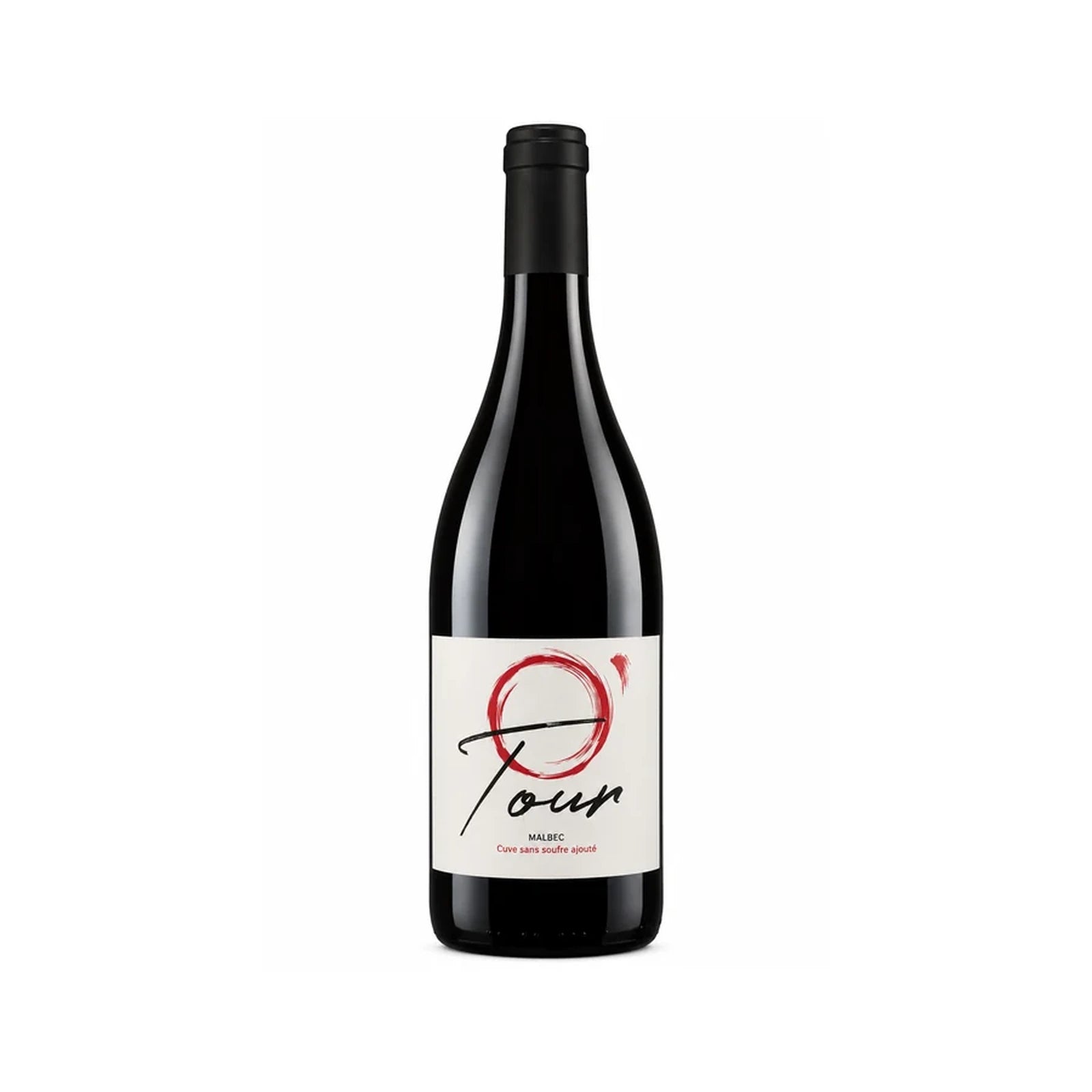 Bouteille de O'Tour Malbec du Château Tour des Graves, vin rouge biologique 100 % Malbec.