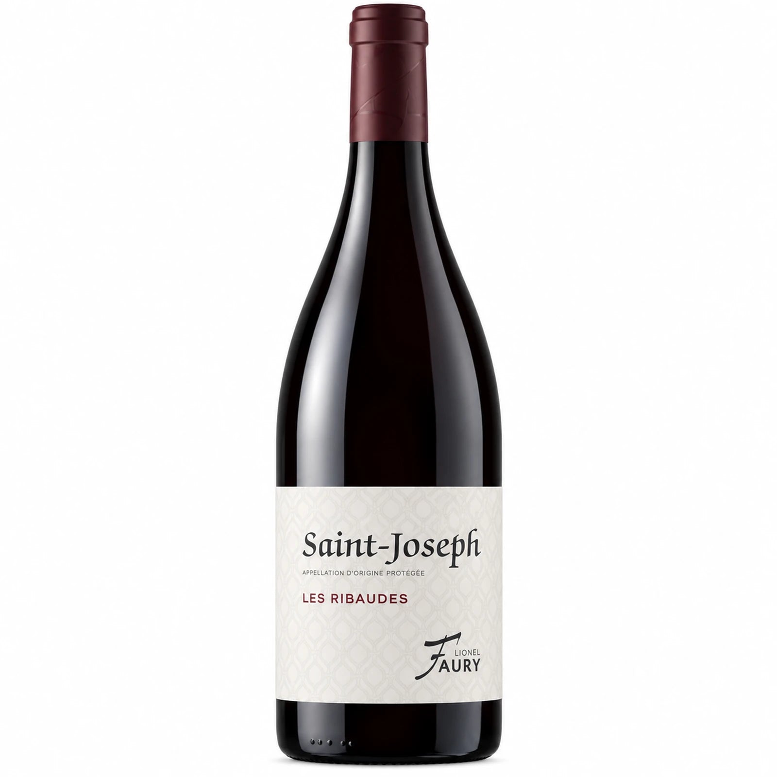Bouteille de Saint-Joseph rouge Les Ribaudes du Domaine Lionel Faury, vin rouge 100 % Syrah