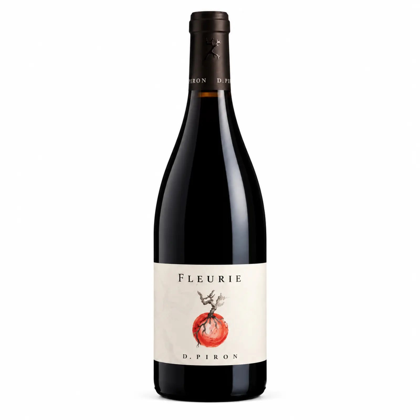 Bouteille de vin rouge Fleurie 2023 du Domaine Dominique Piron, AOP Fleurie, cépage Gamay, cru du Beaujolais