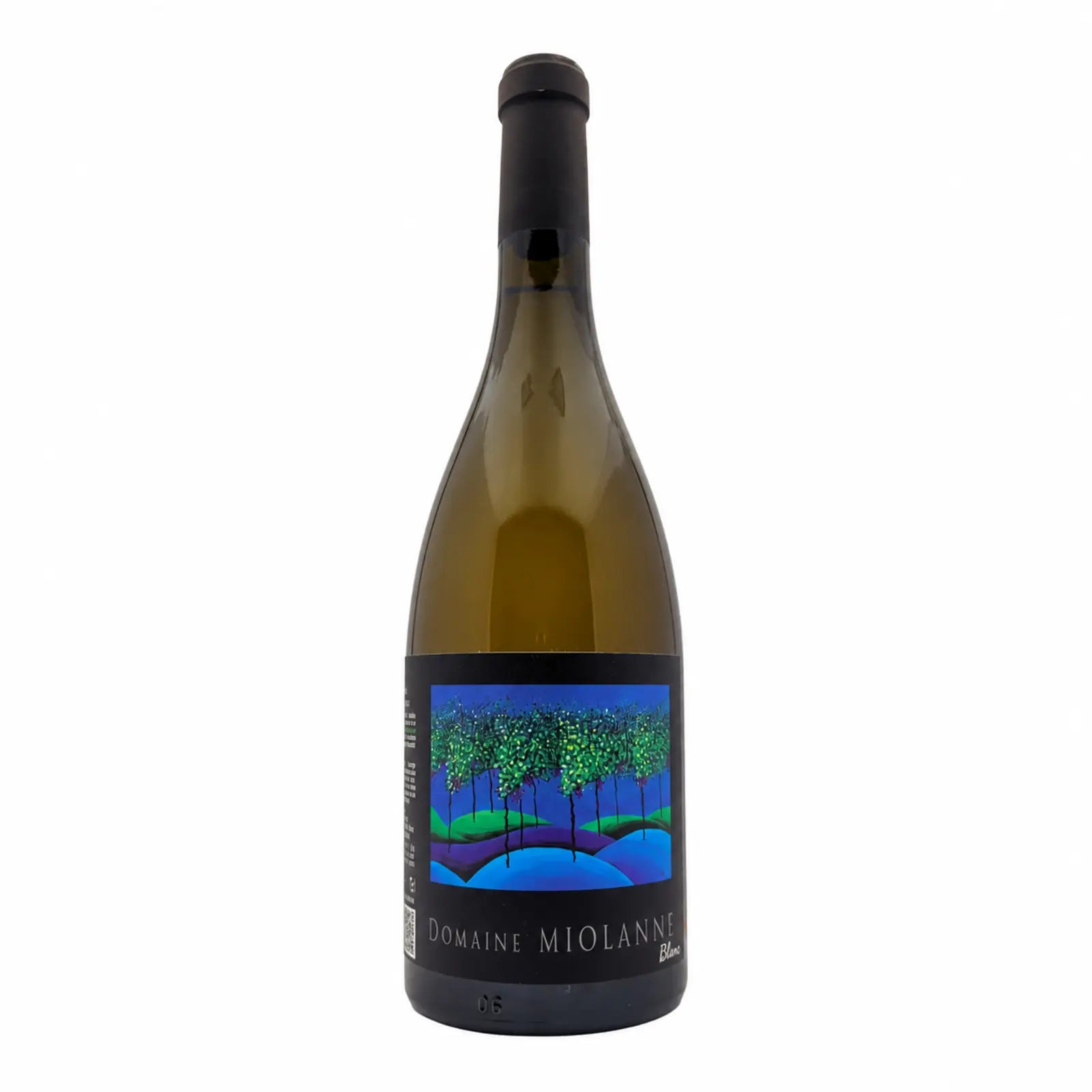 Bouteille Volcane blanc du Domaine Miolanne.